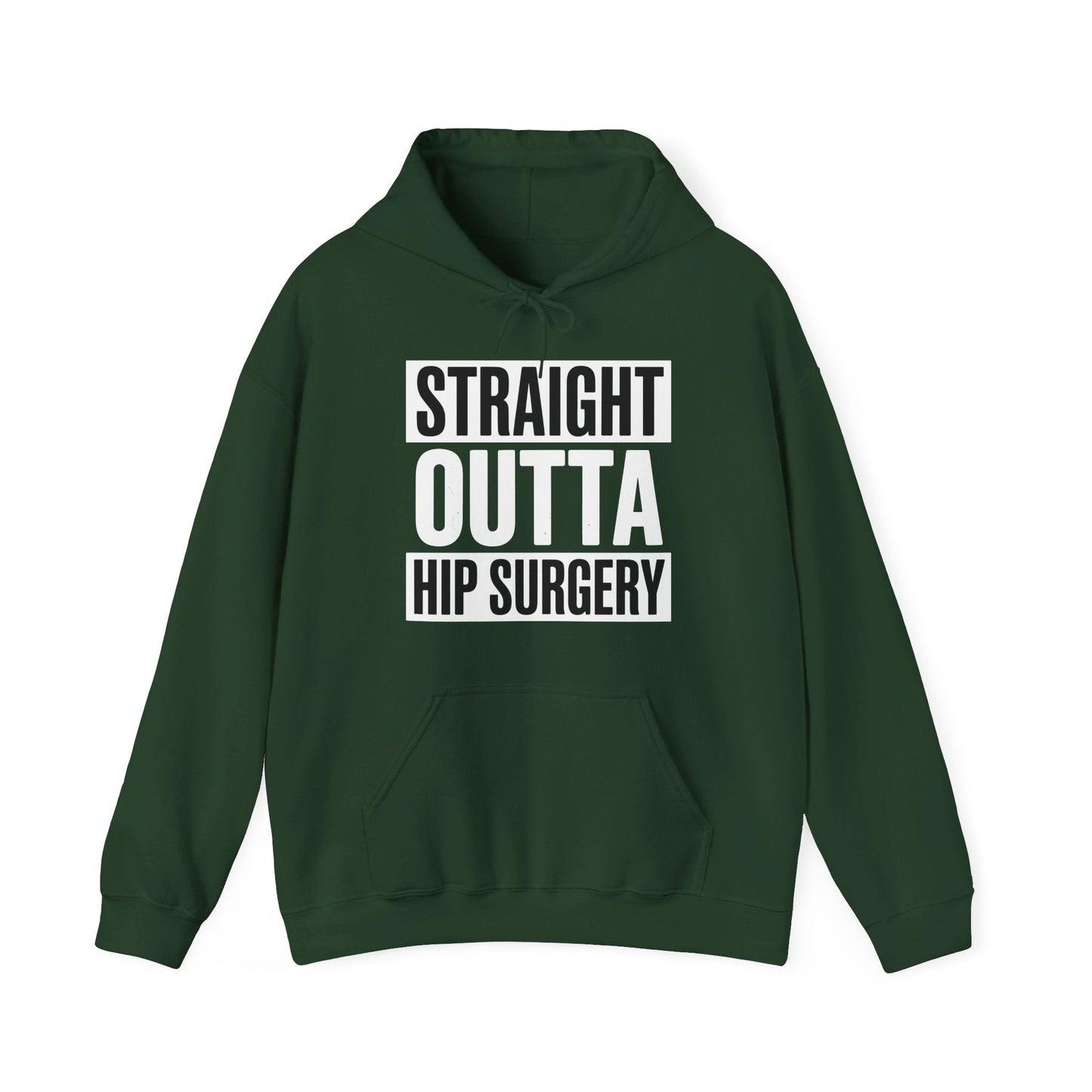 Straight Outta Hip Surgery Get Well Hip Replacement Recovery Hoodie
