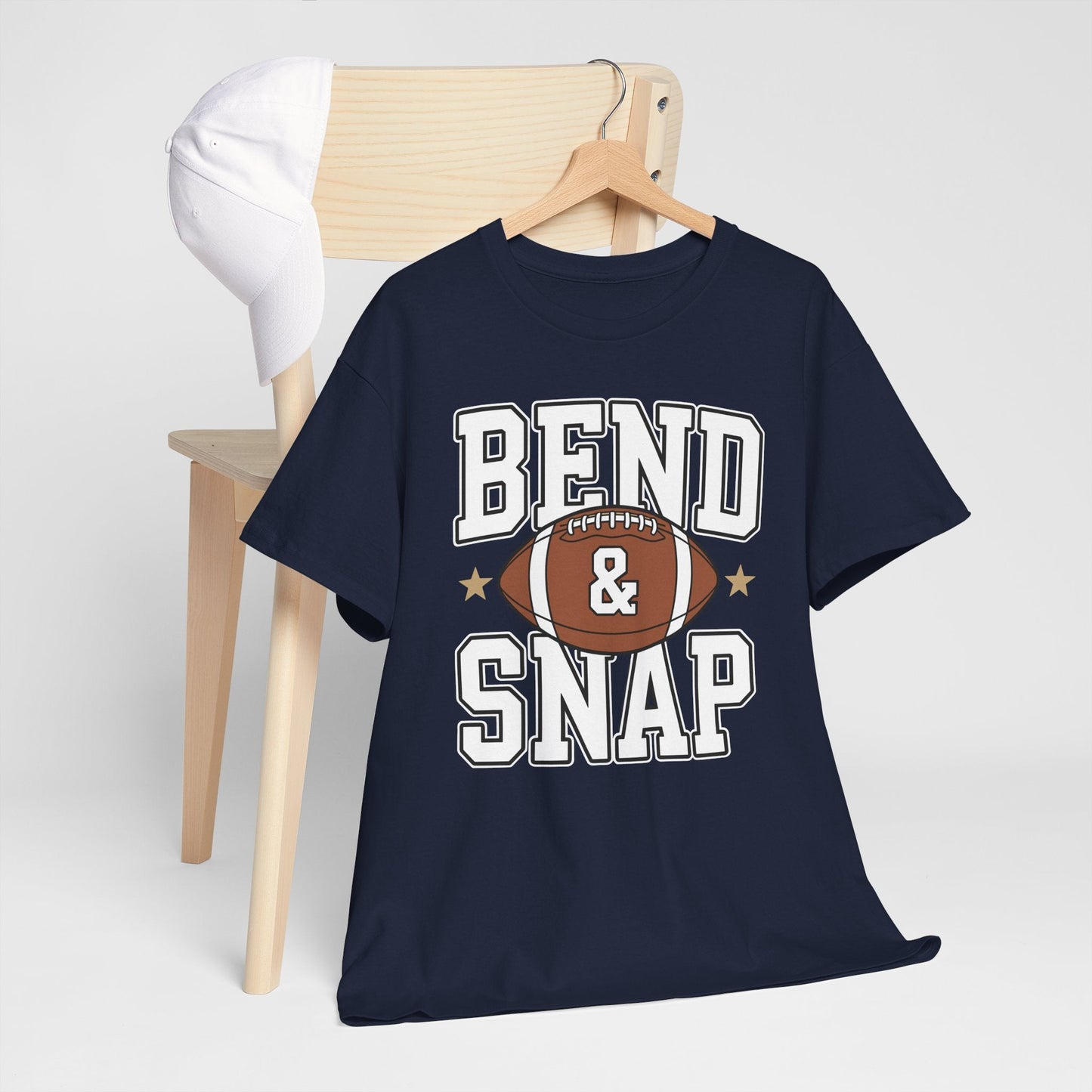 Funny Game Day Touchdown Season Cute Bend and Snap Football T-Shirt