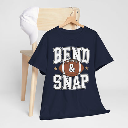 Funny Game Day Touchdown Season Cute Bend and Snap Football T-Shirt