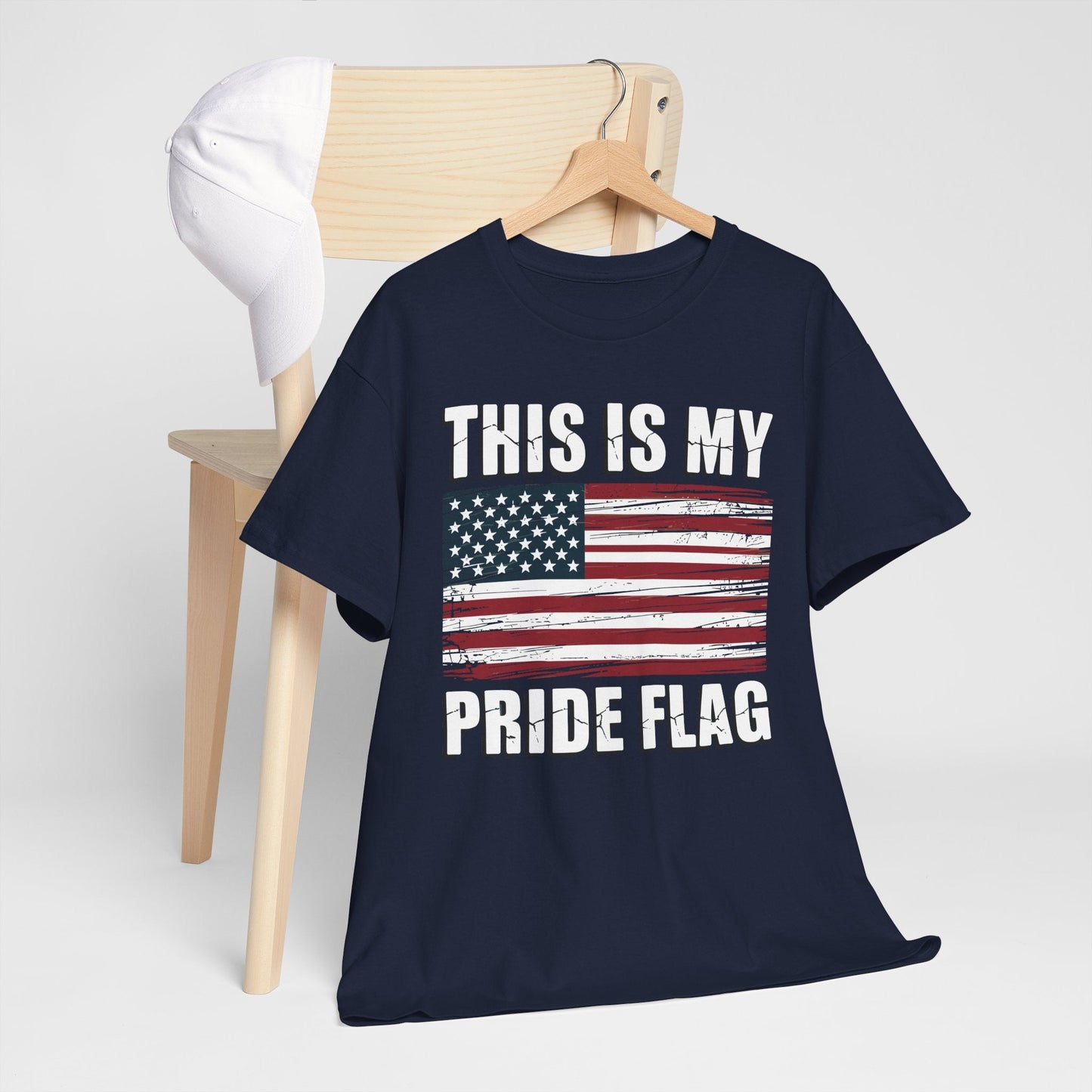 This Is My Pride Flag USA American 4th of July Patriotic T-Shirt