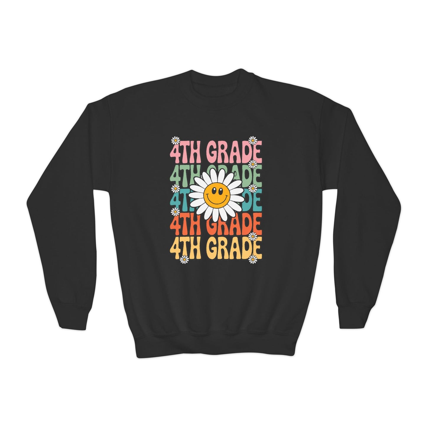 Groovy 4th Grade Back To School First Day of Fourth Grade Sweatshirt