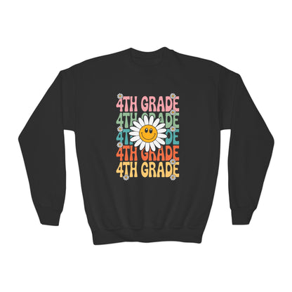 Groovy 4th Grade Back To School First Day of Fourth Grade Sweatshirt