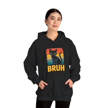 Funny Cat Bruh For Teens Boys Girls Men Women Meme Graphic Hoodie
