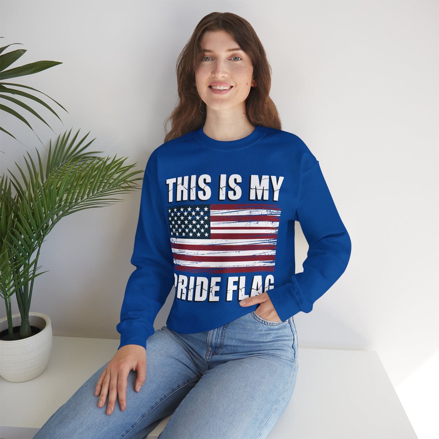 This Is My Pride Flag USA American 4th of July Patriotic Sweatshirt