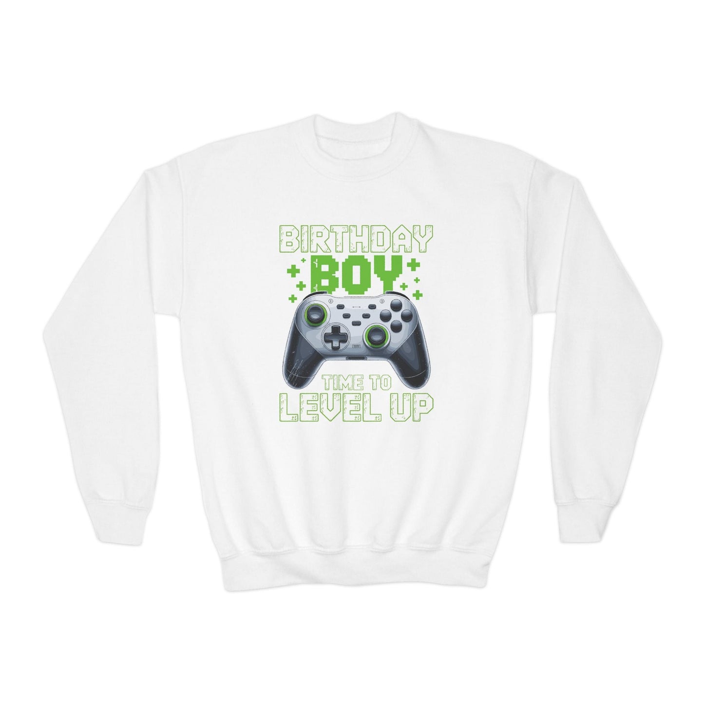 Level Up Birthday Boy Video Game Sweatshirt