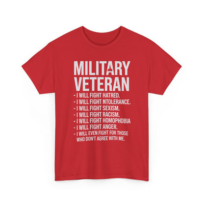 Military Veterans Against Trump 2025 Fight USA Election T-Shirt