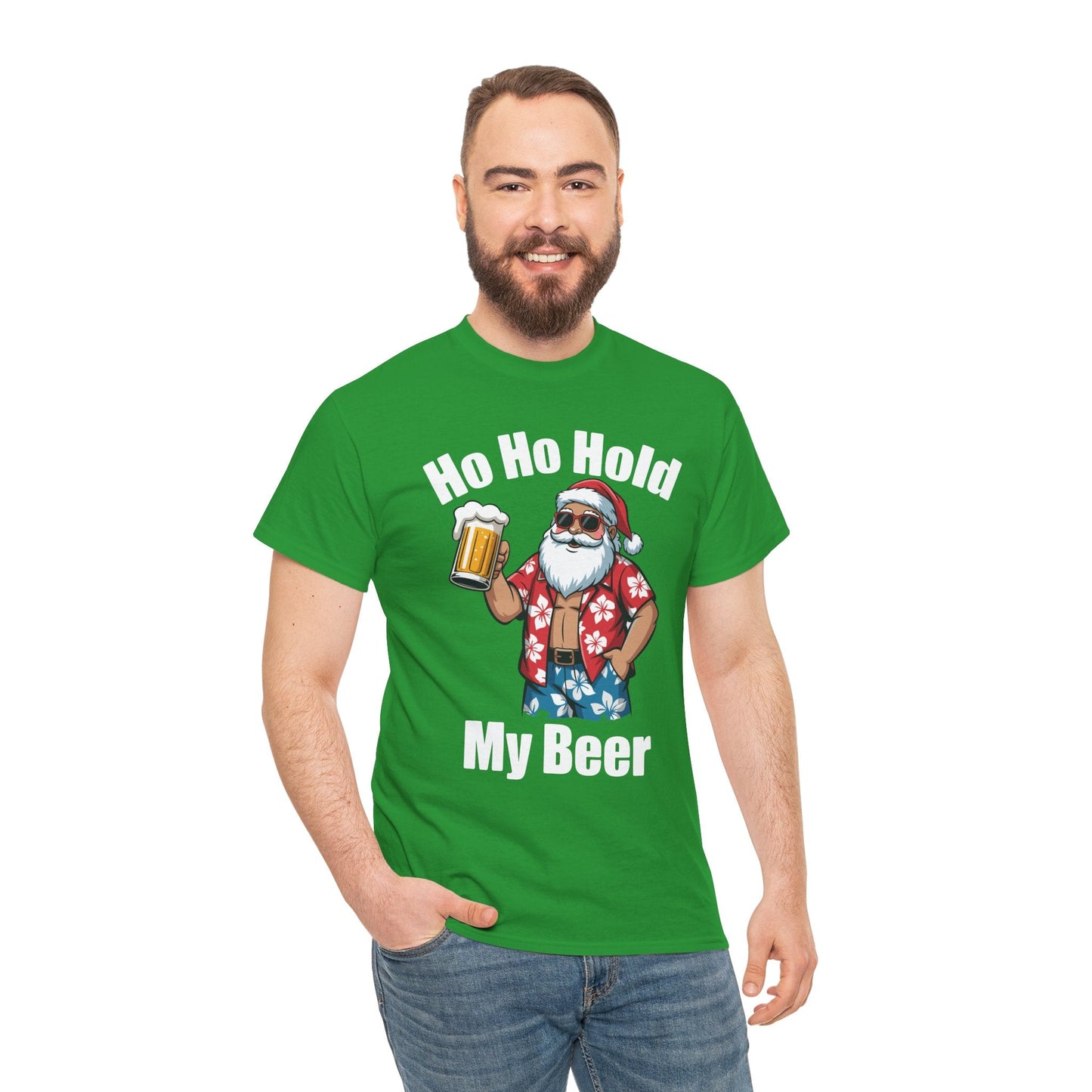 Funny Santa With Sunglasses And Beer Christmas in July T-Shirt