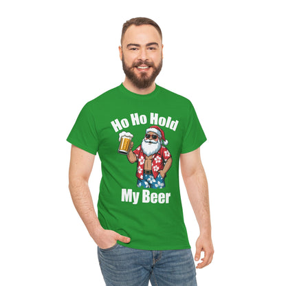 Funny Santa With Sunglasses And Beer Christmas in July T-Shirt