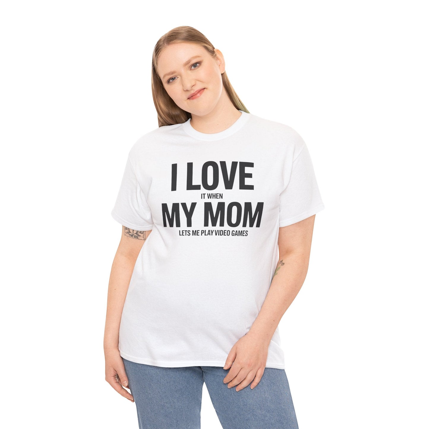Funny I love my mom sarcastic video games gift Shirt