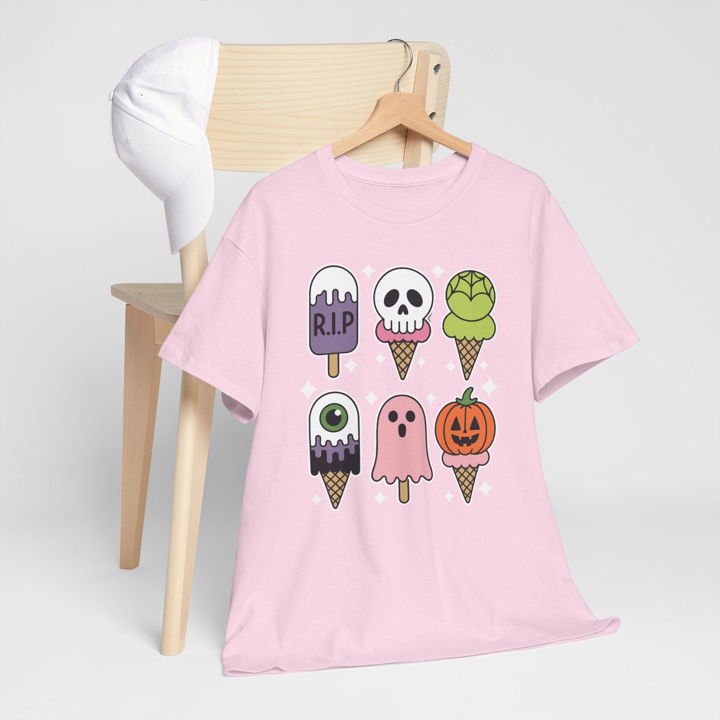Horror Movie Summer Popsicle Halloween Ice Cream Summer-ween T-Shirt for Men Women