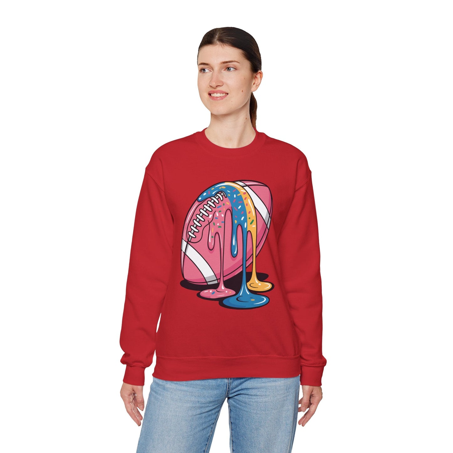 Football Drip For Lineman WR QB RB Ice Cream Sprinkles Sweatshirt