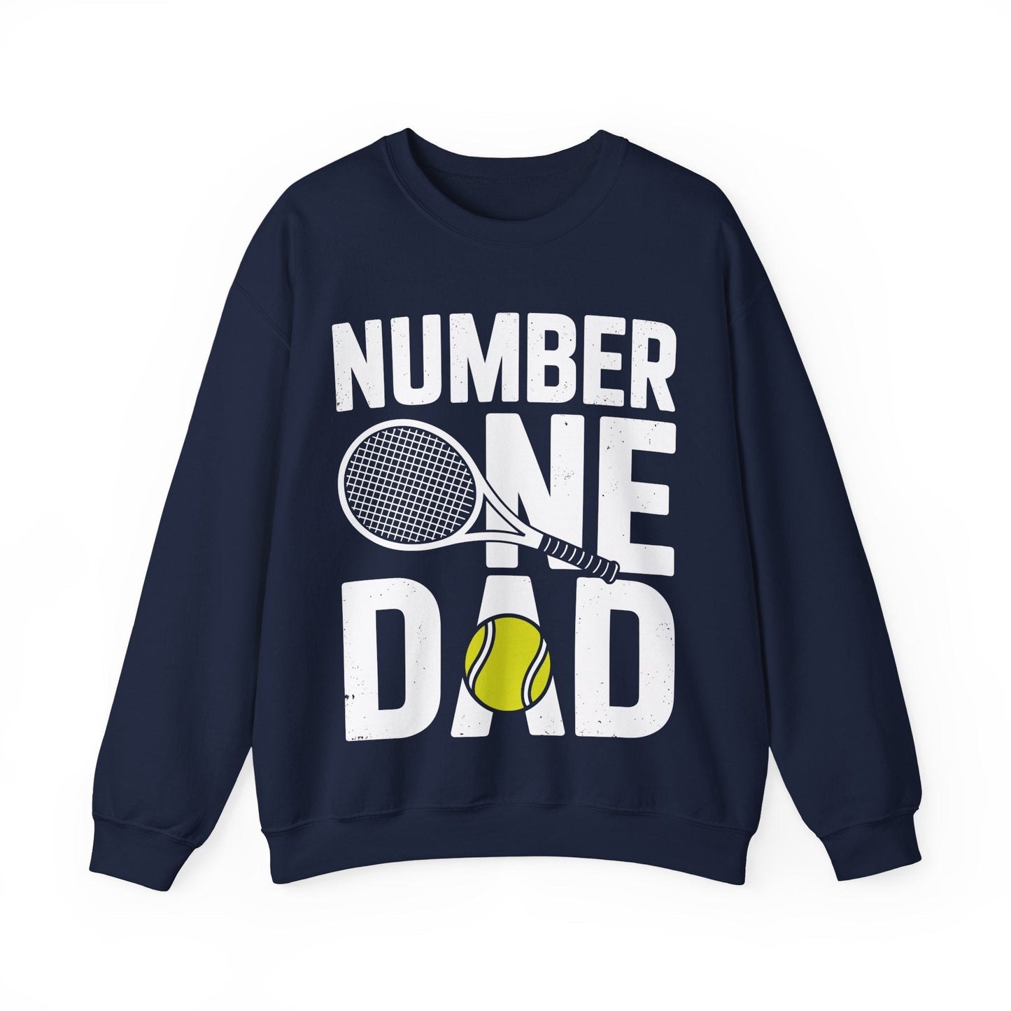 Tennis Dad Number One Daddy with Tennis Sayings Fathers Day Sweatshirt