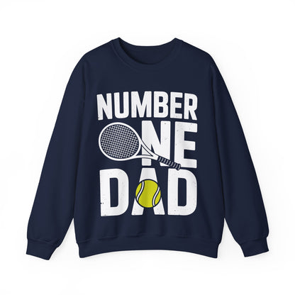 Tennis Dad Number One Daddy with Tennis Sayings Fathers Day Sweatshirt