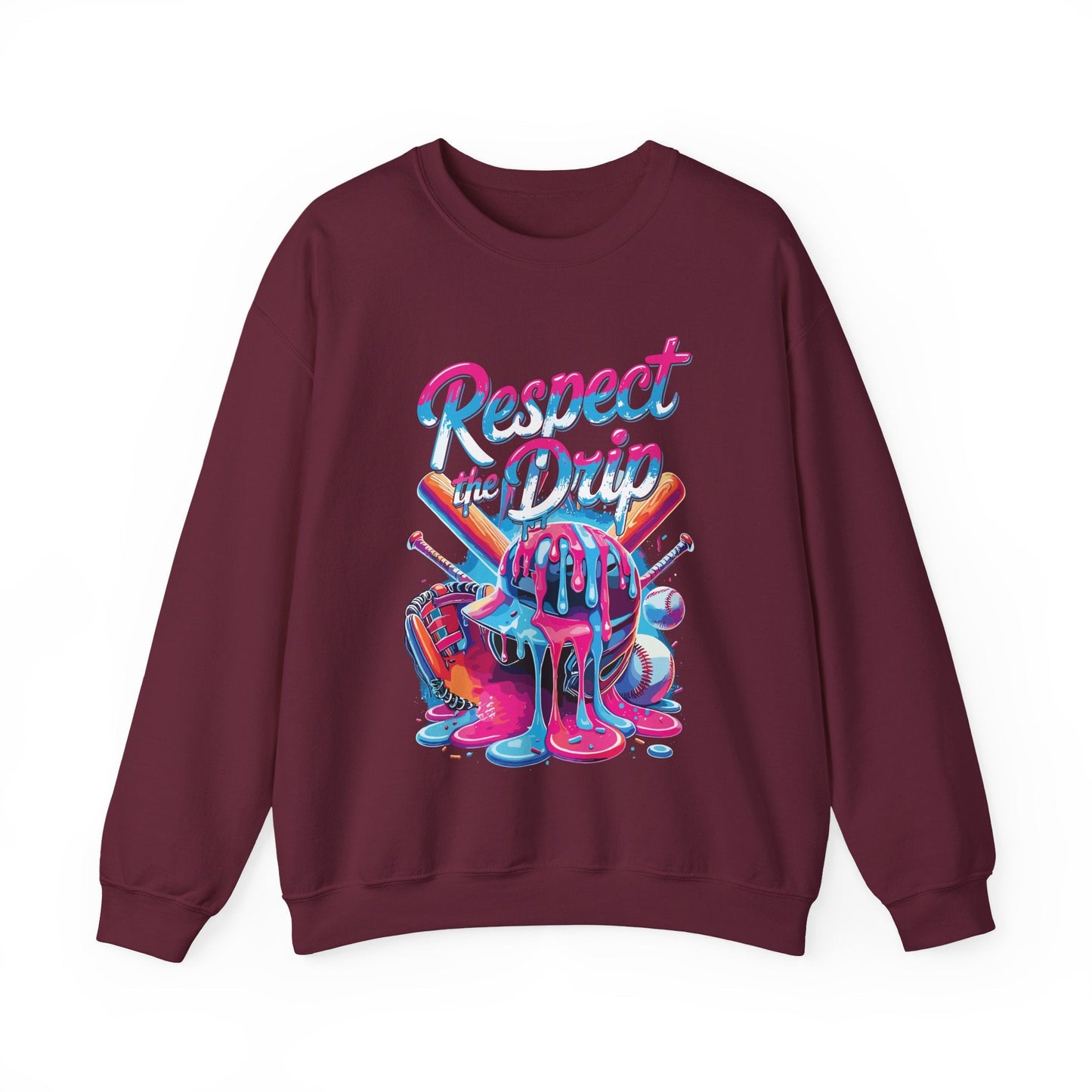 Baseball Drip For Boys Ice Cream Respect The Drip Baseball Sweatshirt