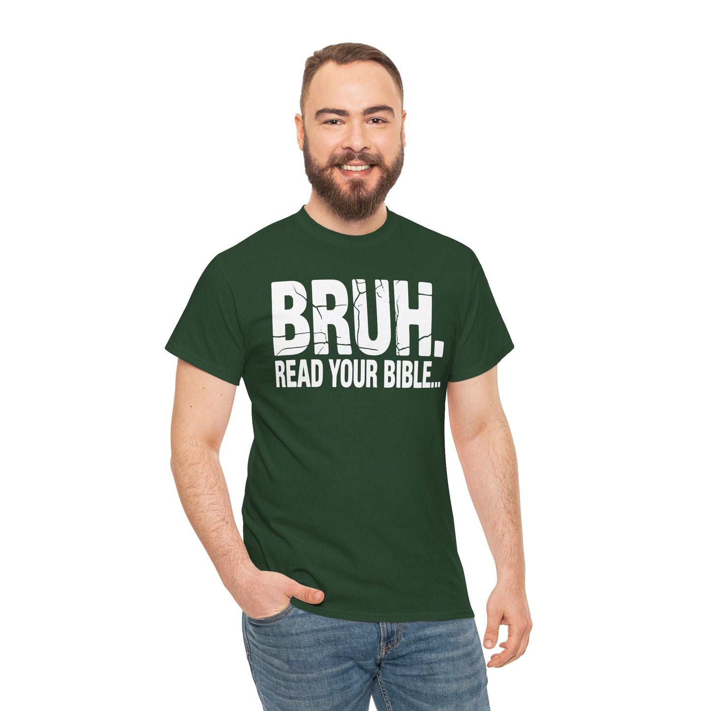 Funny Meme Bruh Read Your Bible Christian Religious Faith T-Shirt