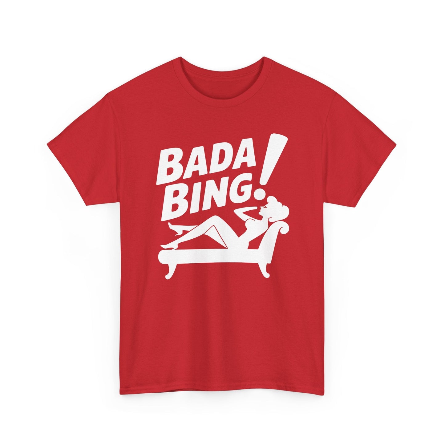 Funny Vintage Bada Sarcastic Bing Retro Sexy Girl Bada Bam T-Shirt