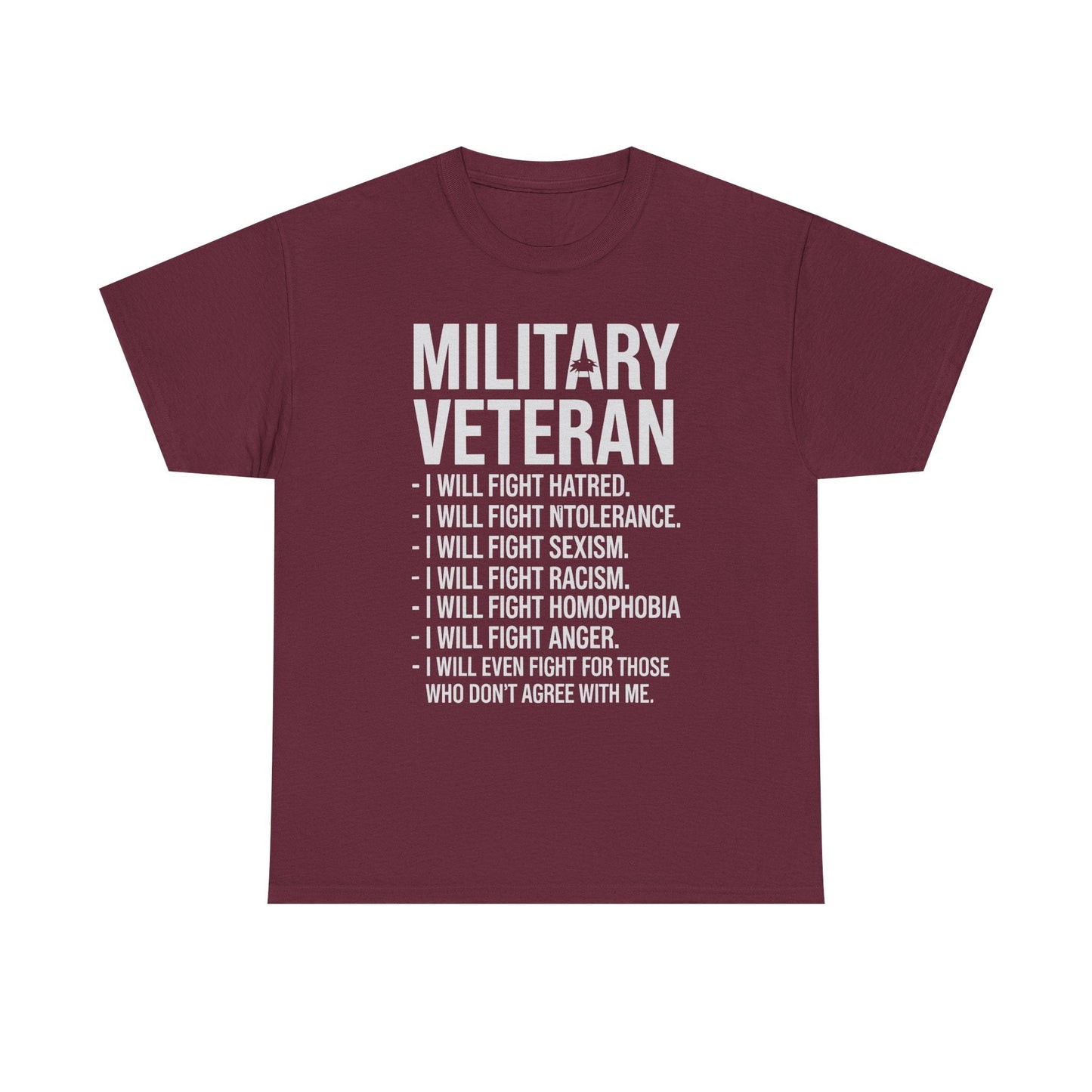 Military Veterans Against Trump 2025 Fight USA Election T-Shirt