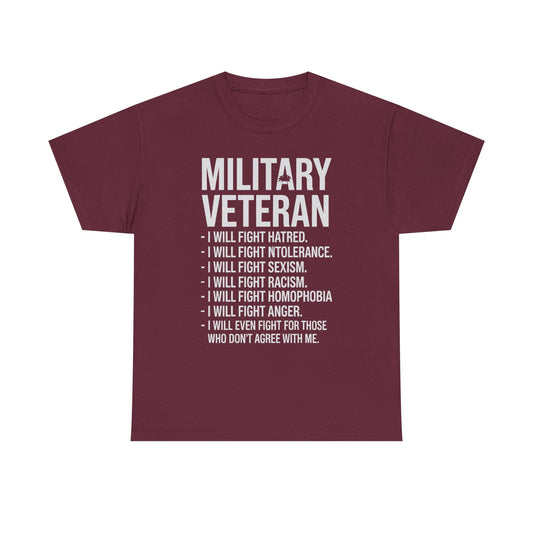 Military Veterans Against Trump 2025 Fight USA Election T-Shirt