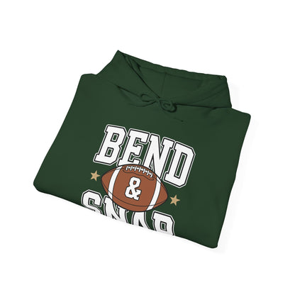 Funny Game Day Touchdown Season Cute Bend and Snap Football Hoodie