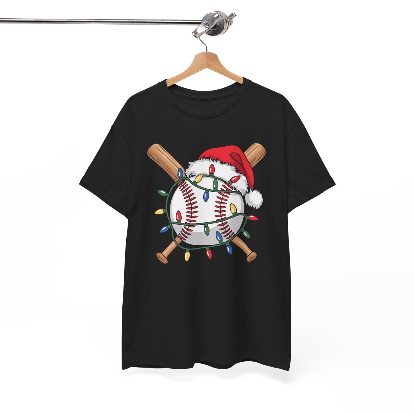 Santa Sports Design For Men Boys Christmas Baseball Player T-Shirt