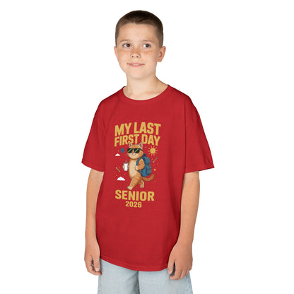 My Last First Day Senior 2026 Cat Back to School Cool Class T-Shirt