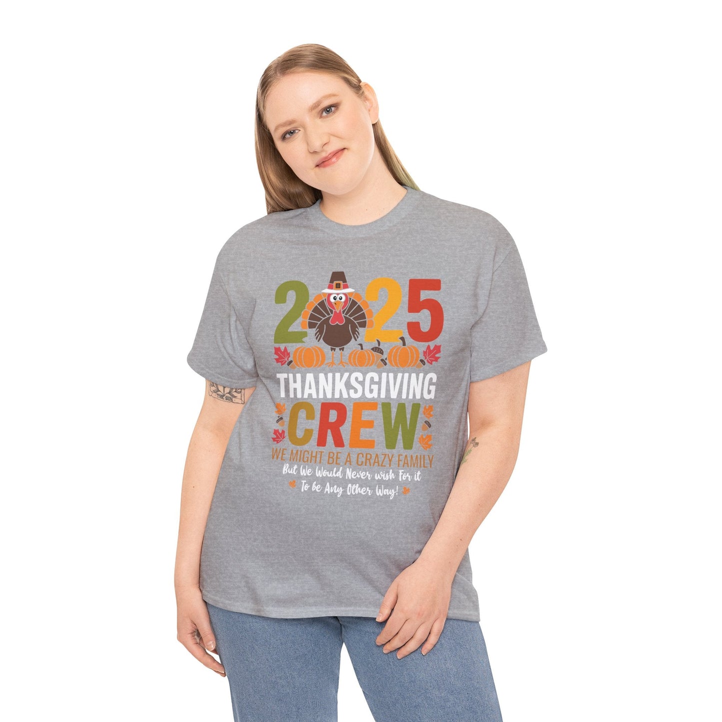 Family Thanksgiving 2025 Thanksgiving Crew Turkey Matching T-Shirt