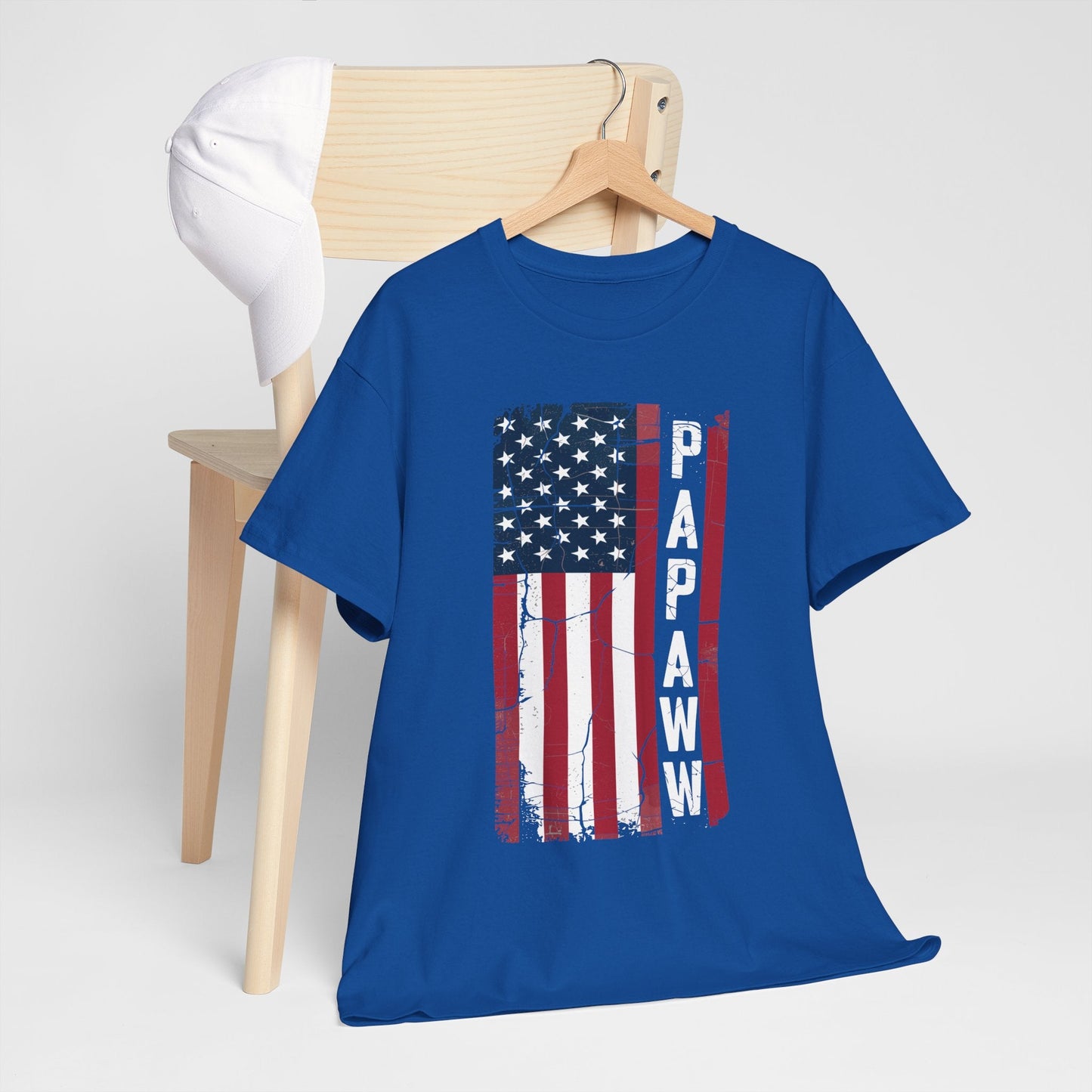 Papaw Grandpa US American Flag Shirt Grandfather Day T-Shirt