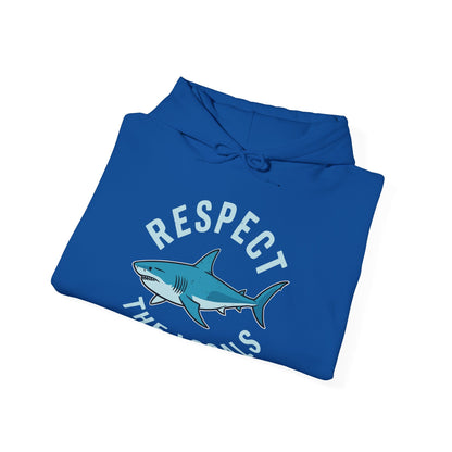 Respect The Locals Shark Ocean Animal Rights Biology Life Hoodie