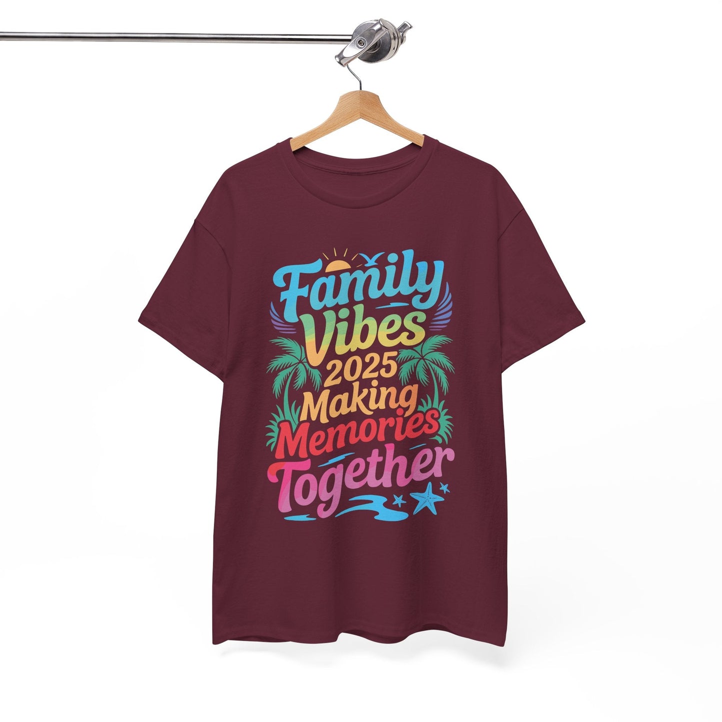 Family 2025 Vibes Family Reunion Vacation Making Memories T-Shirt