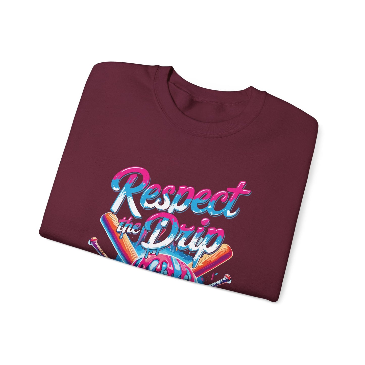 Baseball Drip For Boys Ice Cream Respect The Drip Baseball Sweatshirt