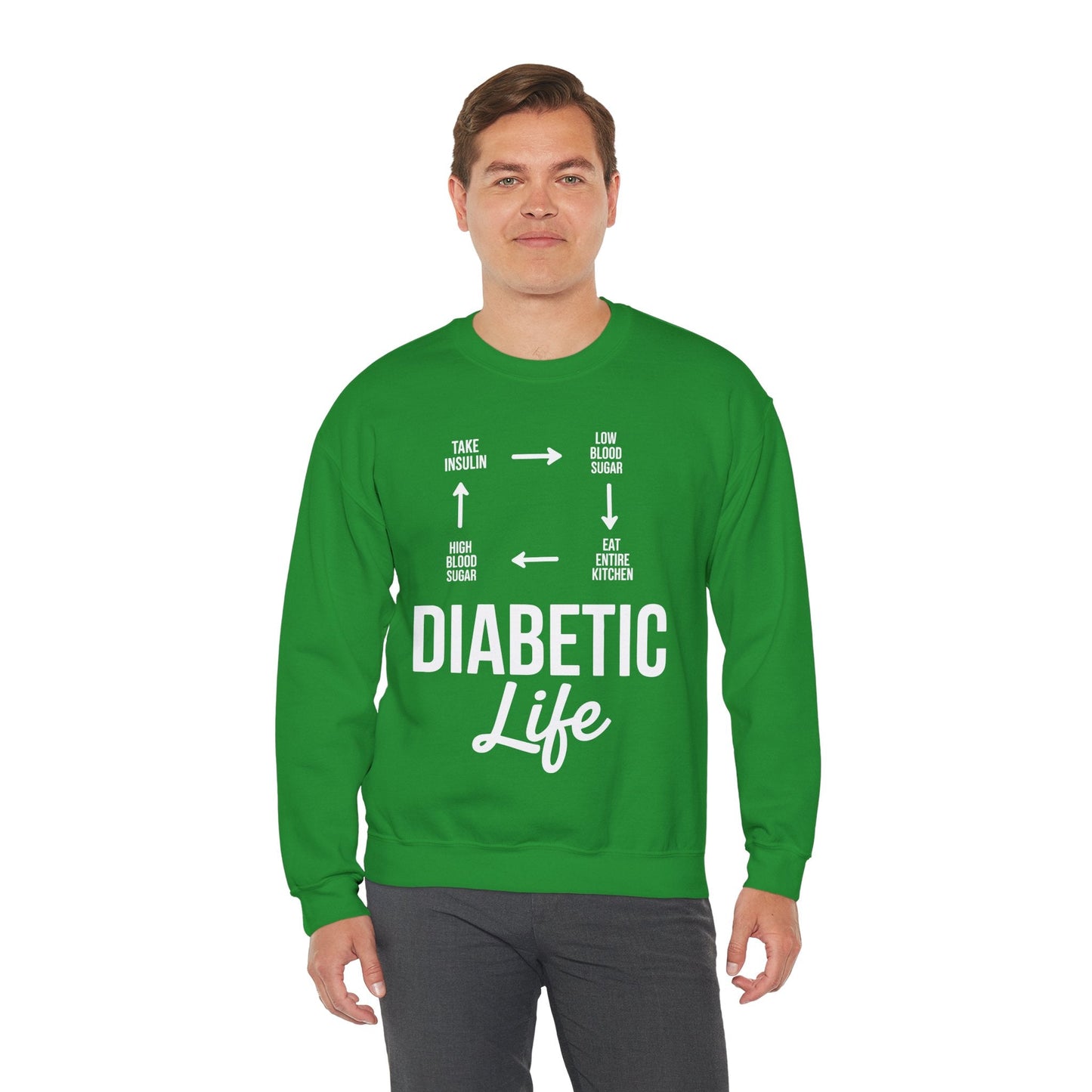 Funny Diabetic Type 1 Diabetes T1D Diabetes Awareness Sweatshirt