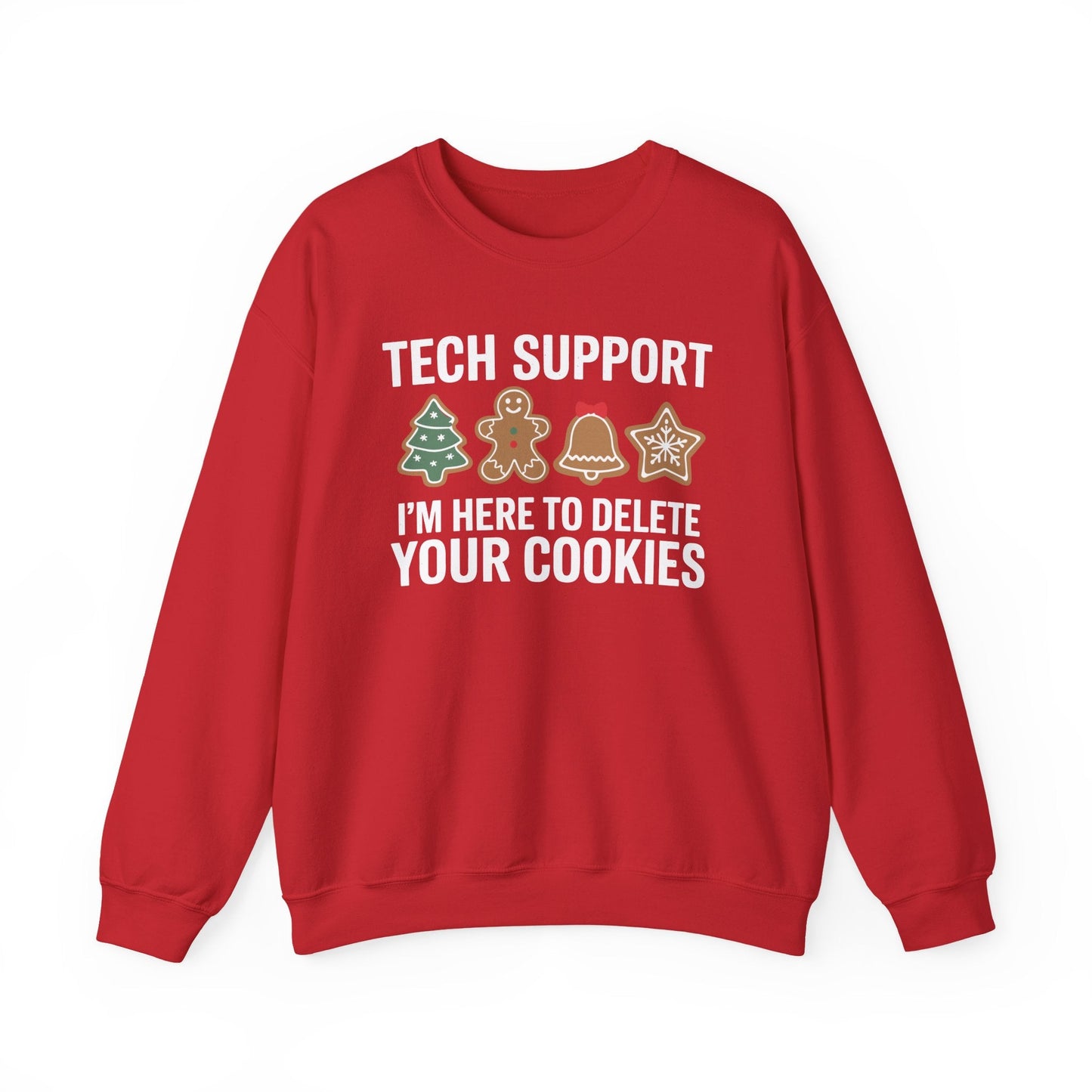 Christmas Tech Support Here To Delete Cookies Xmas Men Women Sweatshirt
