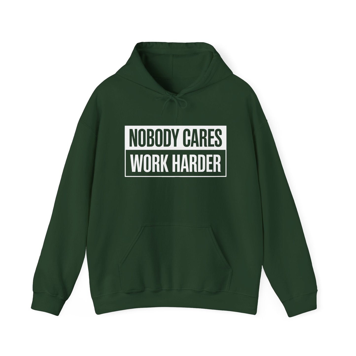 Nobody Cares Work Harder Fitness Workout Gym Gift Hoodie