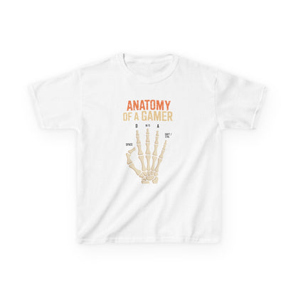 Funny Anatomy Of A Gamer Skeleton Hand Boys Kids Teens T-Shirt