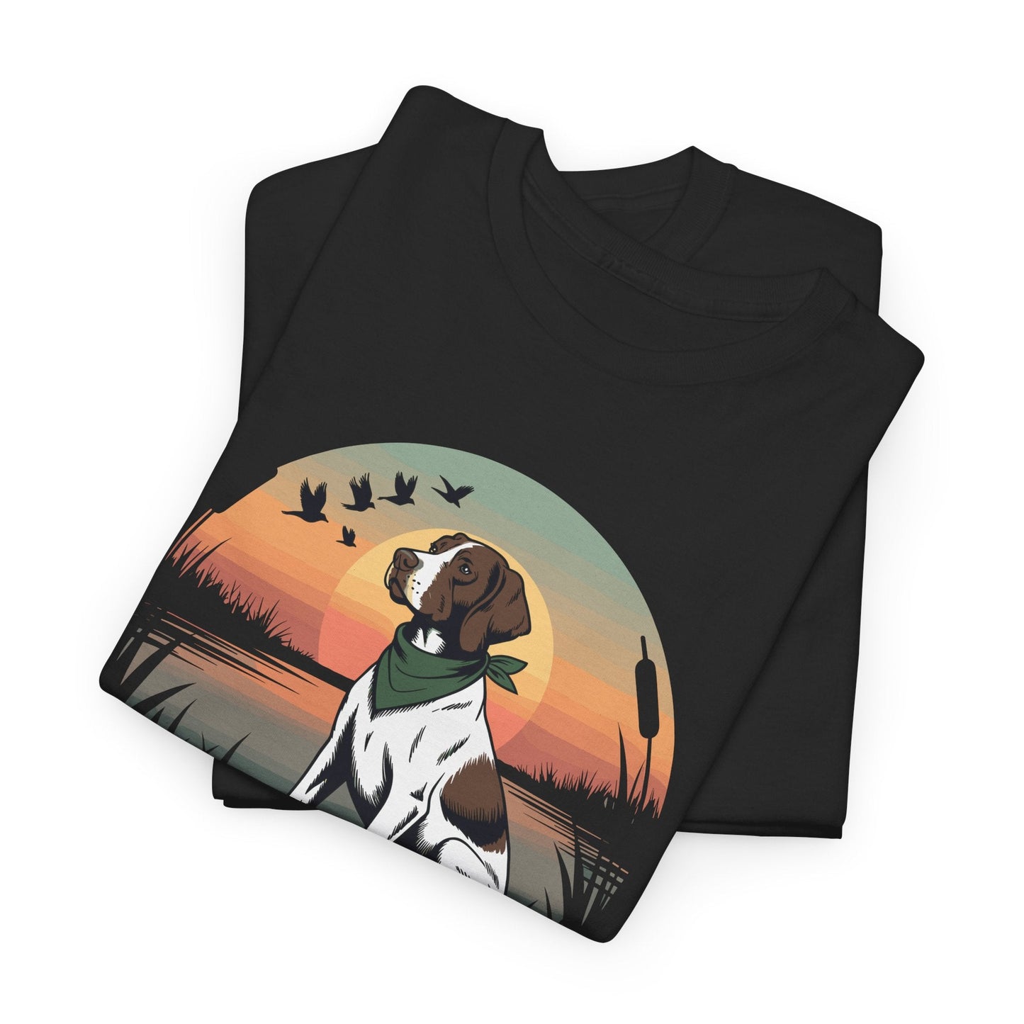 Local Boy Hunting Dog Vintage Sunset Hunting Season T-Shirt