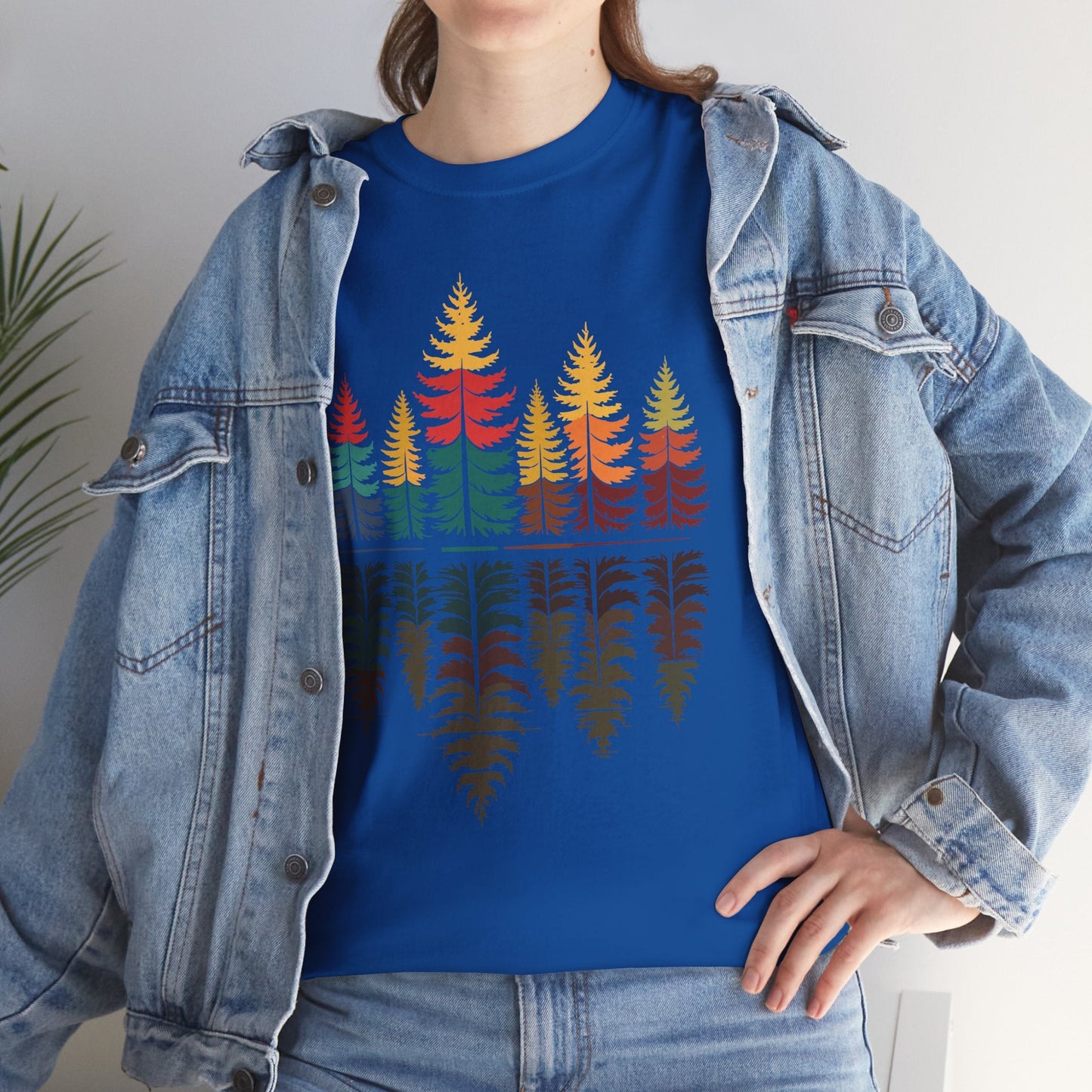 Nature Reflection Forest Trees Outdoor Wildlife T-Shirt