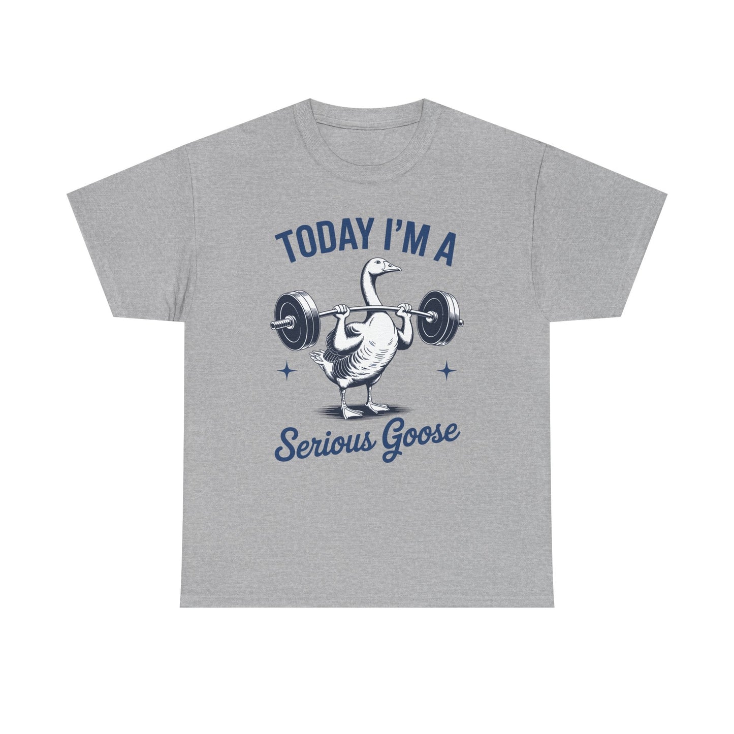 Funny Today I'm A Serious Goose Lifting Weights Gym Fitness T-Shirt