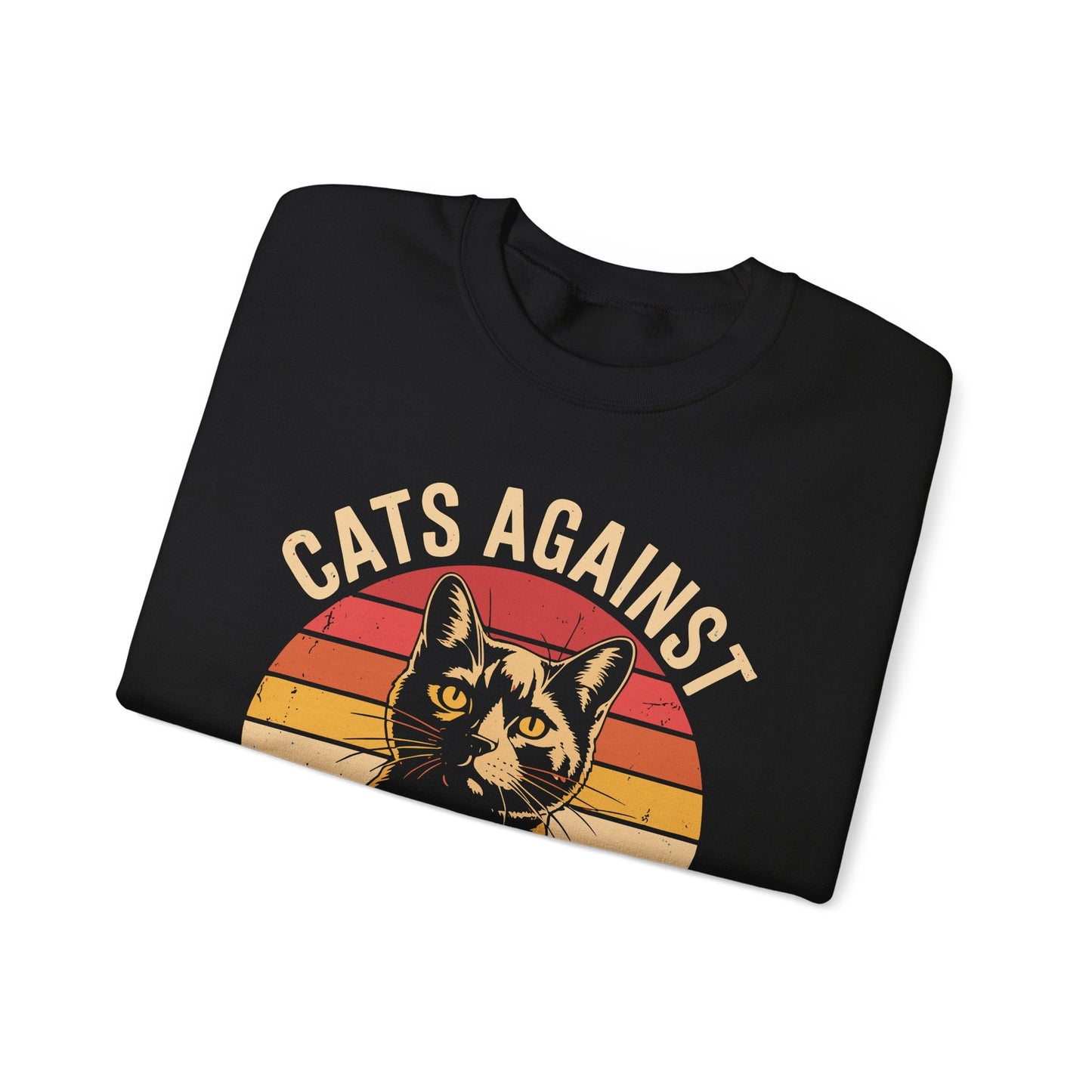 Cats Against Trump Funny Anti Trump Election Funny Cat Sweatshirt