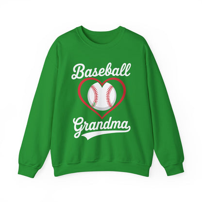 Baseball Grandma Women Baseball Heart Mothers Day Sweatshirt