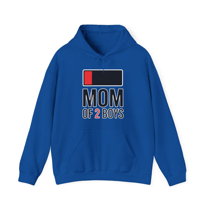 Mom of 2 Boys Gift from Son Mothers Day Birthday Women Hoodie