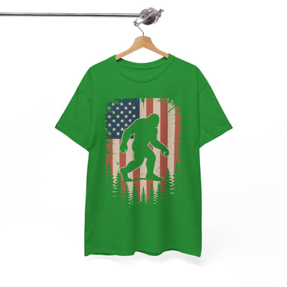 Bigfoot 4th of July Shirt American USA Flag Patriotic T-Shirt