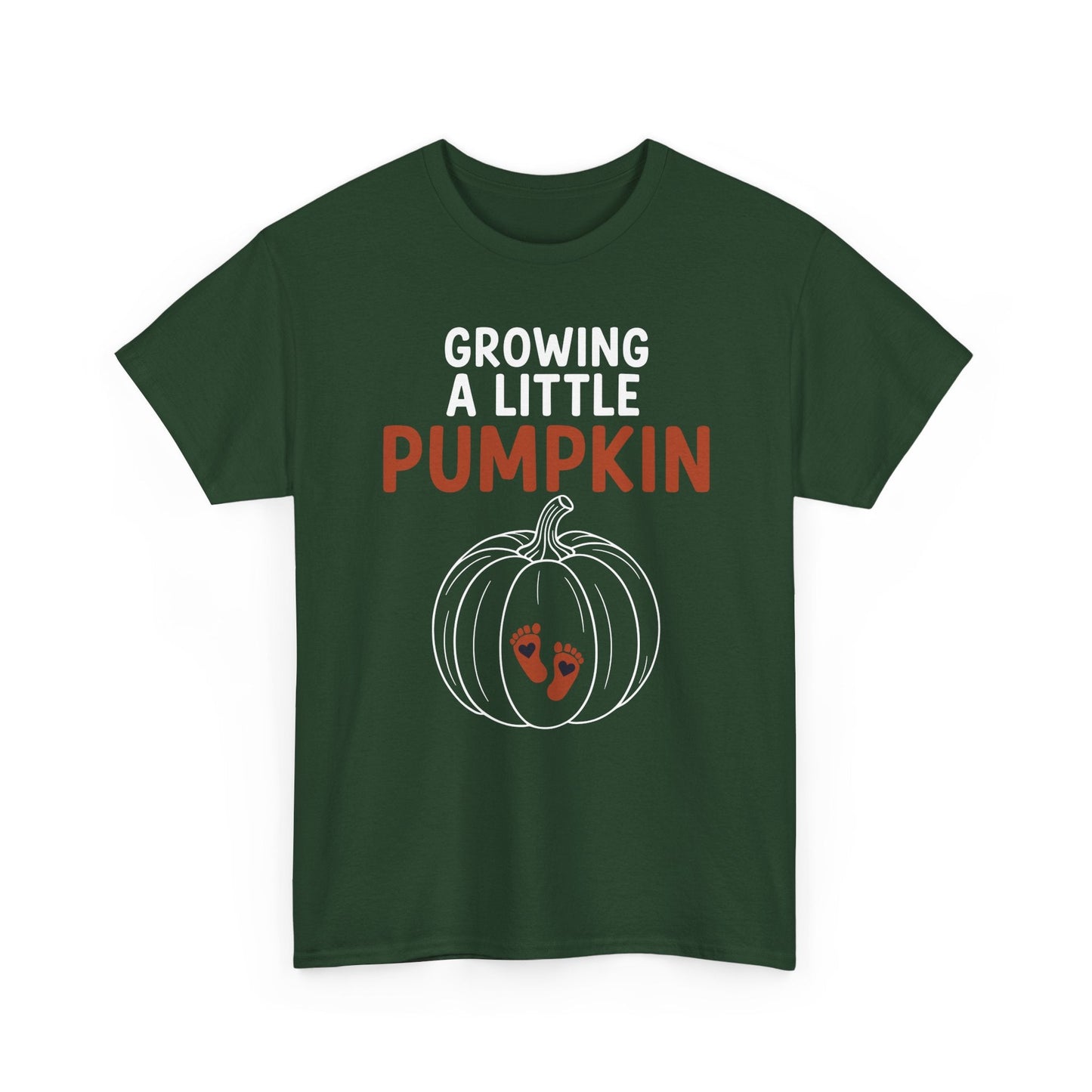 Growing A Little Pumpkin Fall Thanksgiving Baby Bump Wife T-Shirt