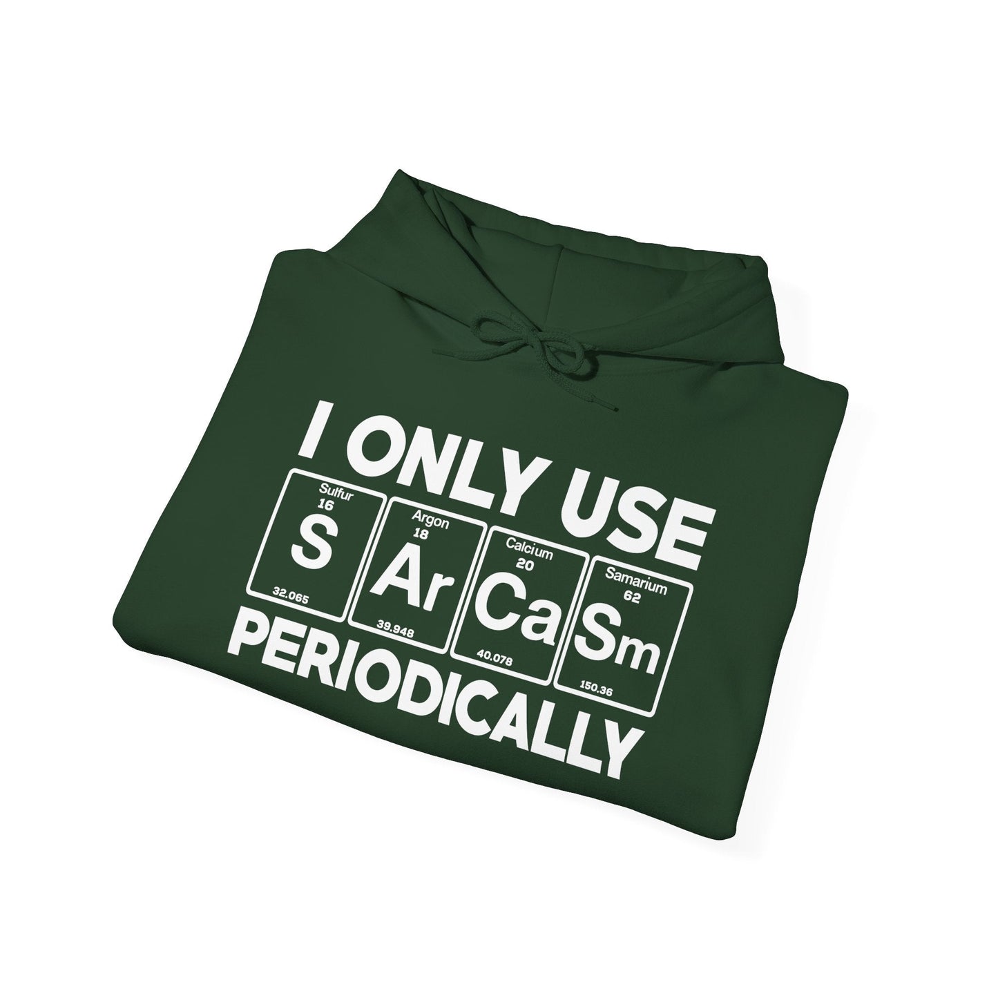 Sarcasm Periodic Table Element Weird Science Joke Gift Hoodie