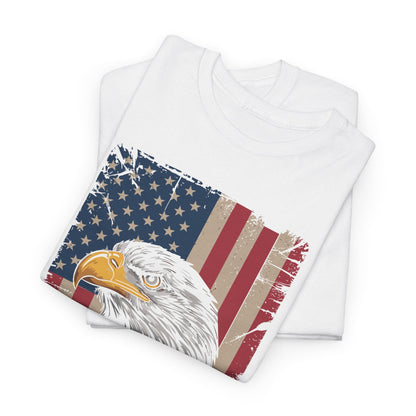 American Flag Bald Eagle Patriotic Red White Blue T-Shirt