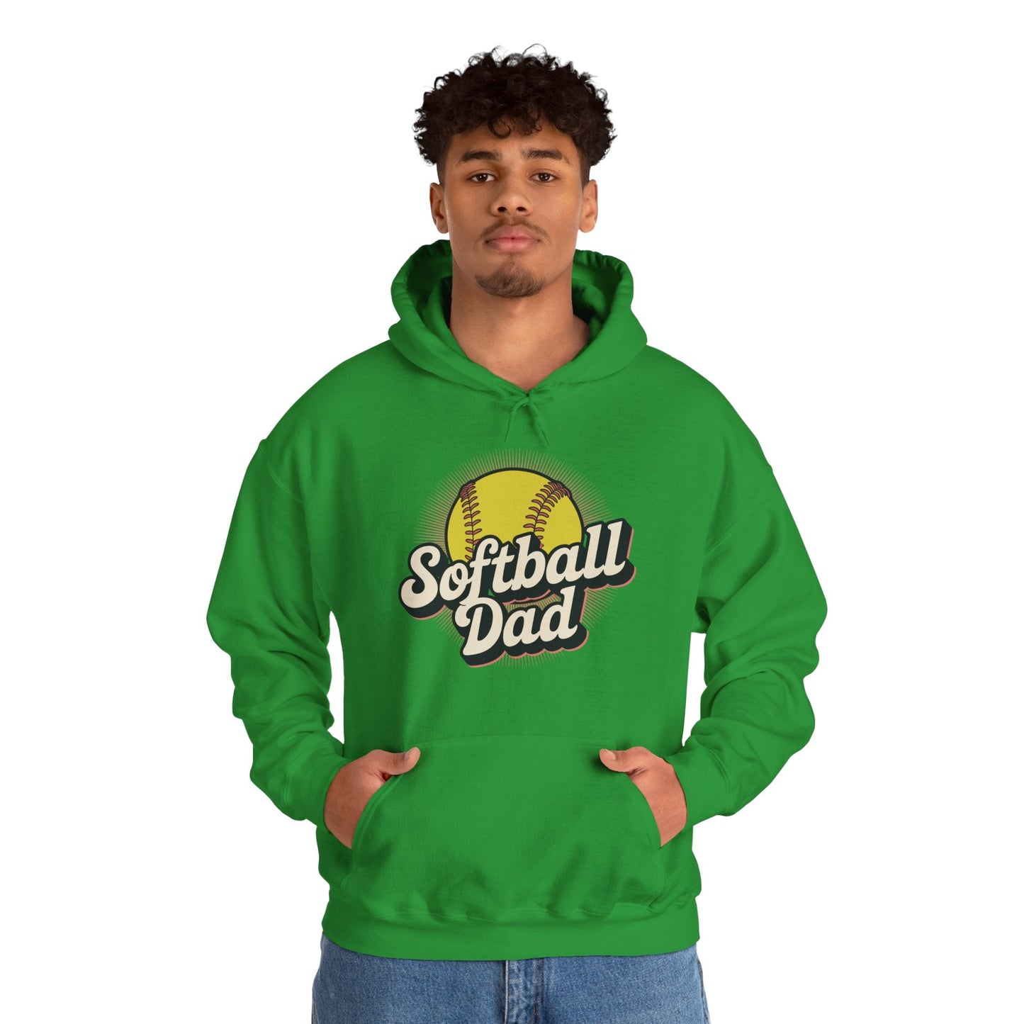 Funny Fathers Day Softball Dad Gift From Daughter Son Wife Hoodie