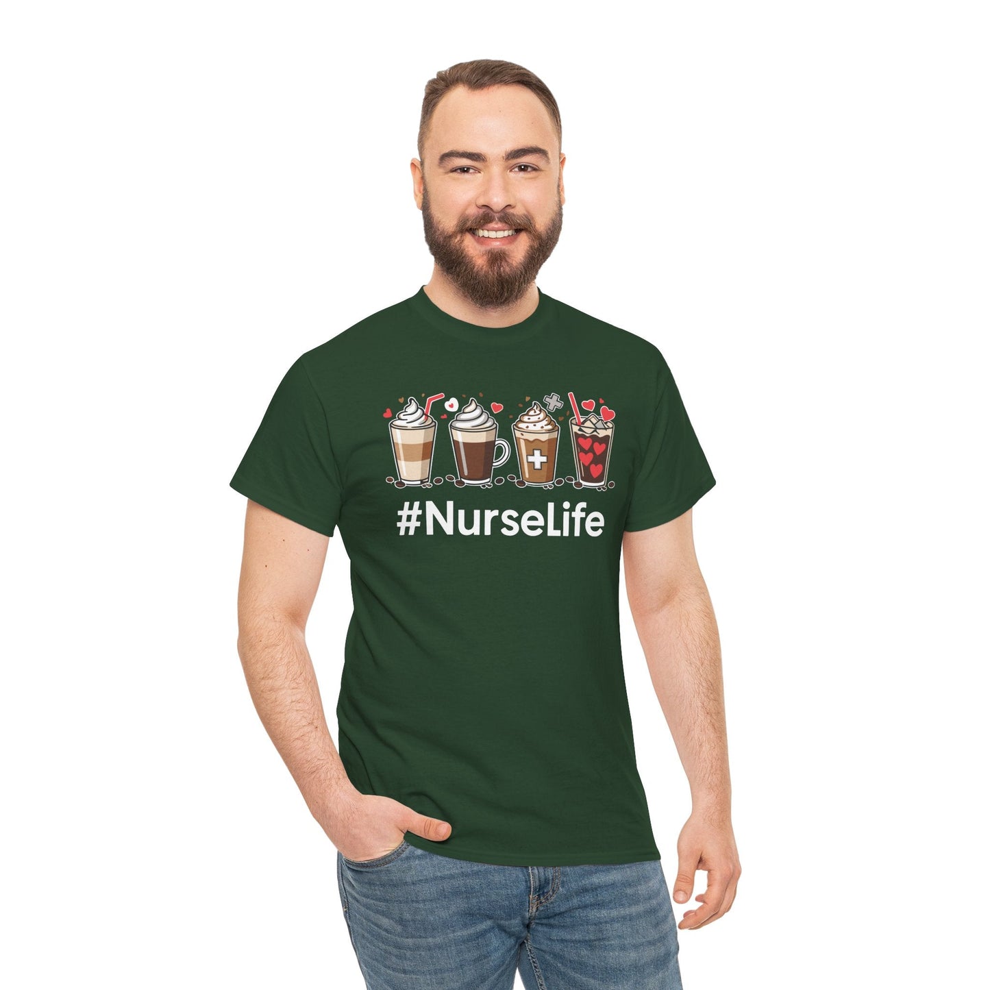 Nurse Life Funny Coffee Nurses Fuel Registered Nurse Medical T-Shirt