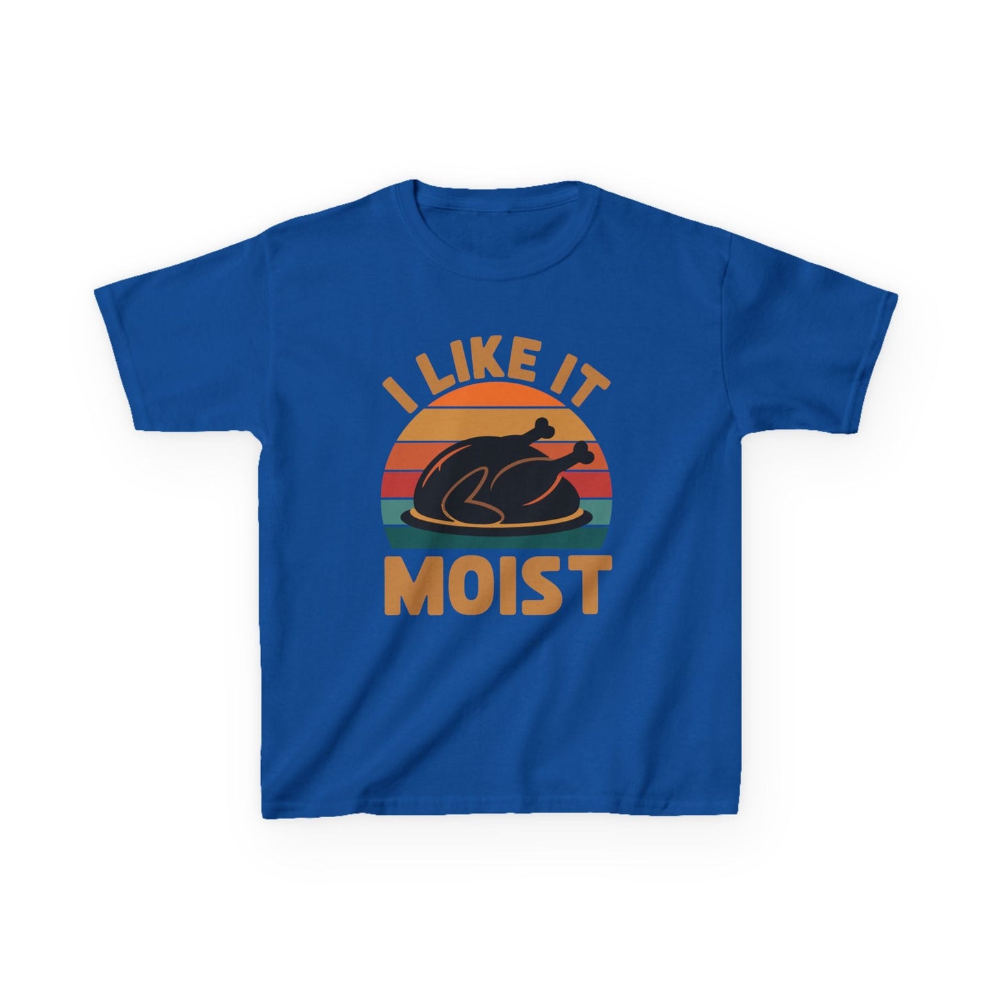 I Like It Moist Unisex Kids Black Thanksgiving T-Shirt