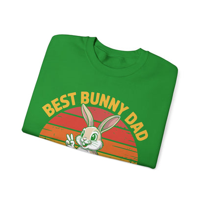 Best Bunny Dad Ever Funny Rabbit Lover Dad Gift Sweatshirt for Pet Owners