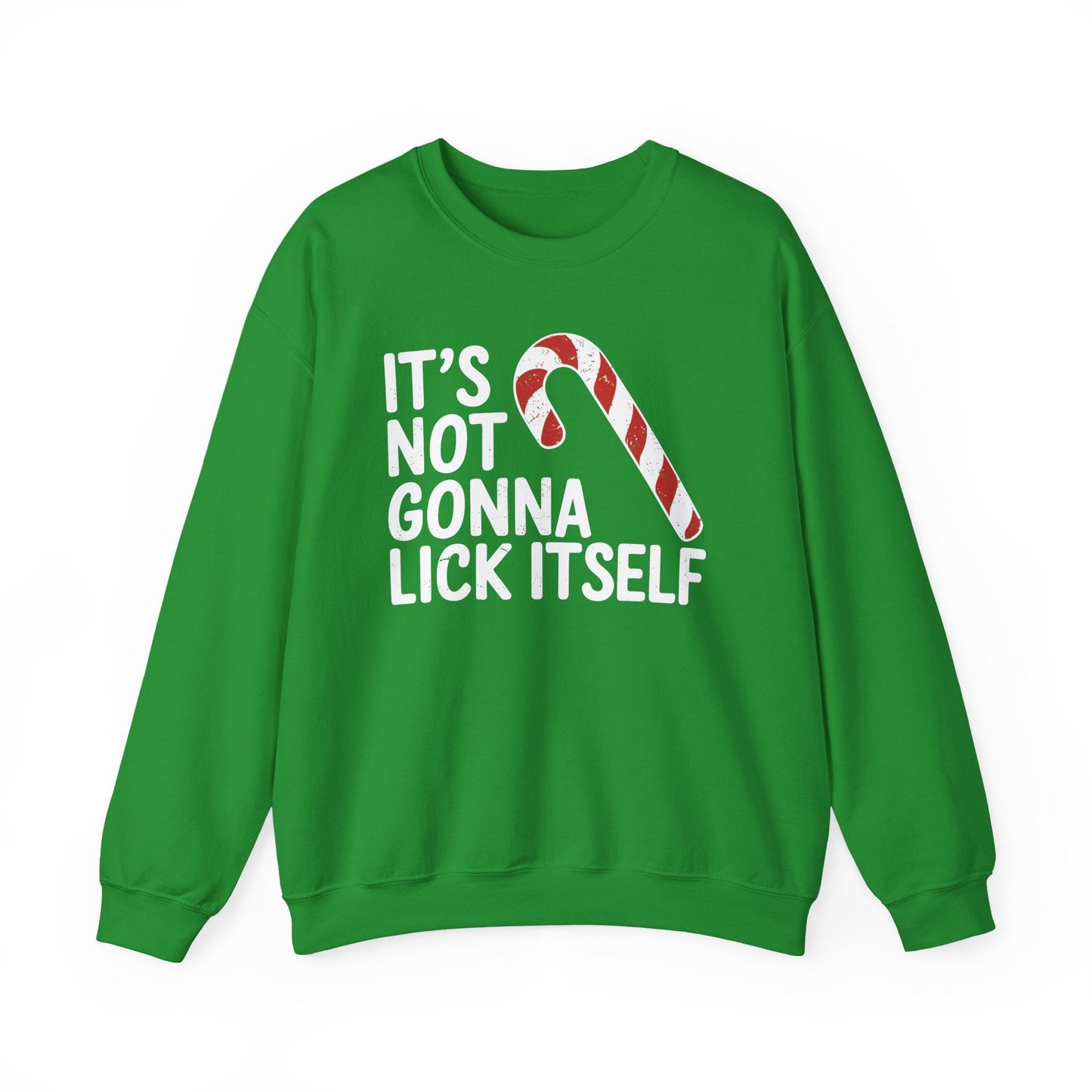 Funny Candy Cane Lick Itself Adult Christmas in July Gift Sweatshirt