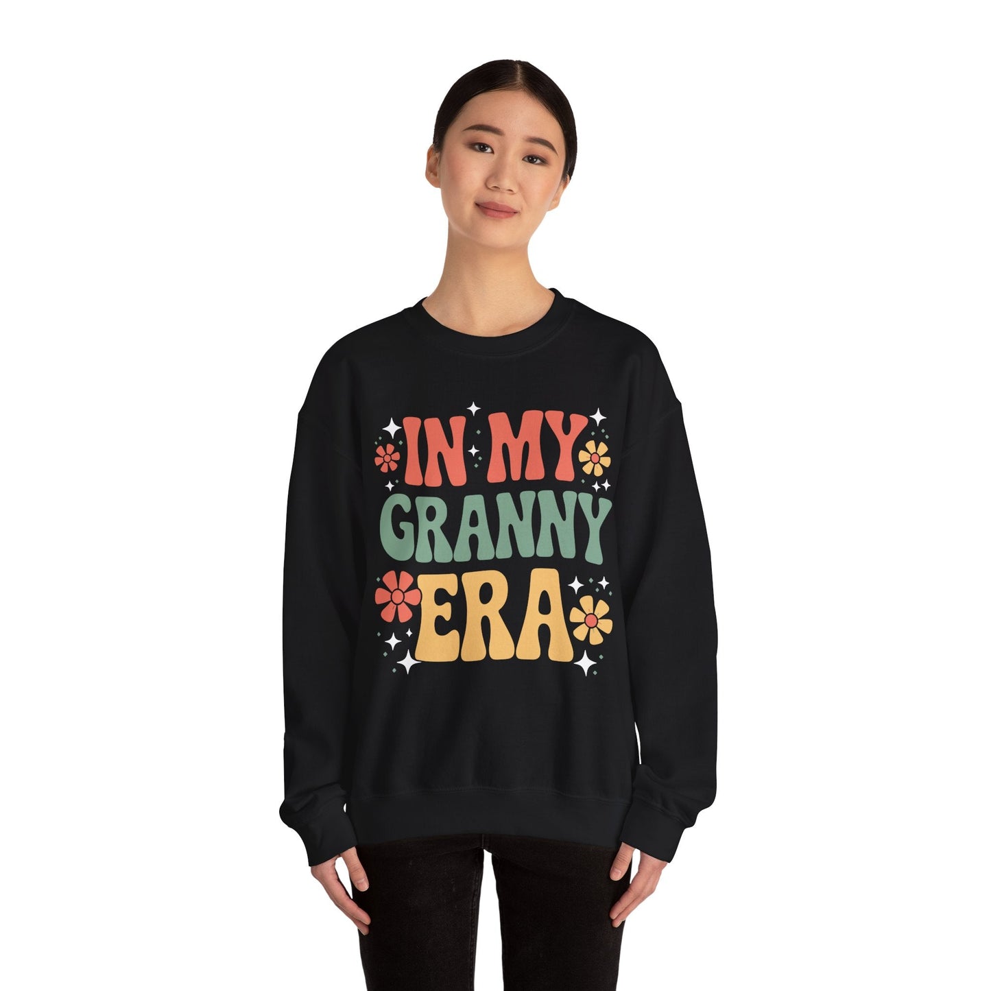In My Granny Era Funny Sarcastic Groovy Retro Mothers Day Sweatshirt